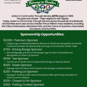 Fairways for Families Sponsorship