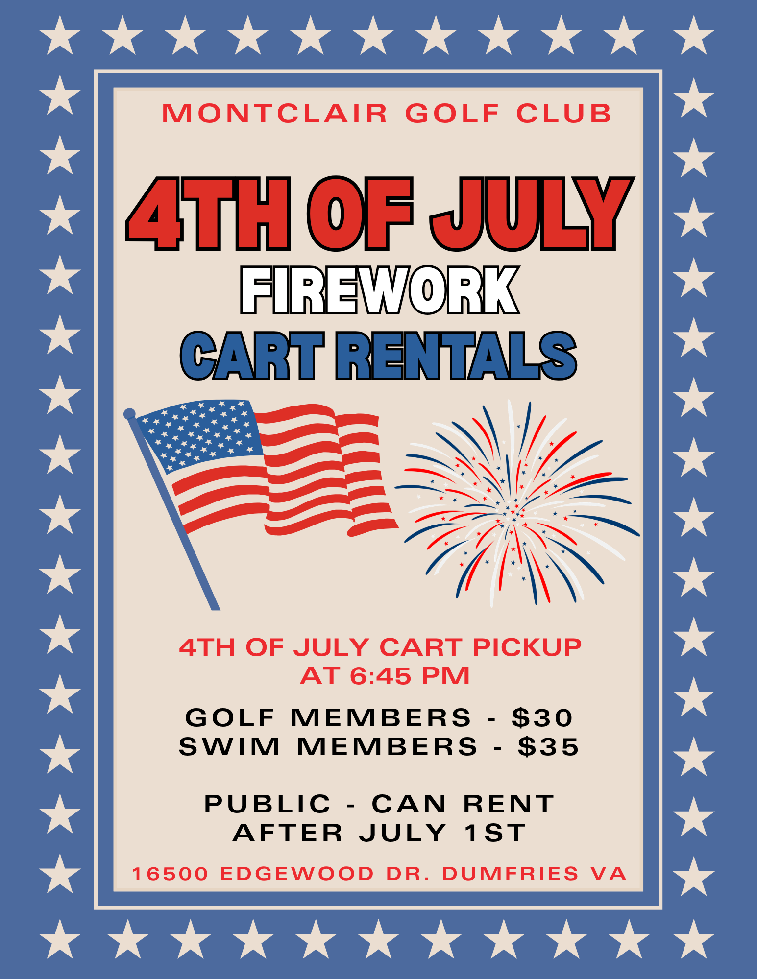 4th of July Cart Rentals